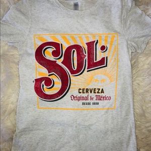 WOMEN'S SOL Cerveza BEER Graphic Vintage Tee